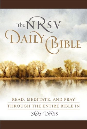9780062008459: The NRSV Daily Bible (Brown Imitation Leather): Read, Meditate, and Pray Through the Entire Bible in 365 Days