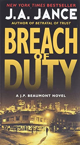 Imagen de archivo de Breach of Duty: A J. P. Beaumont Novel a la venta por Half Price Books Inc.