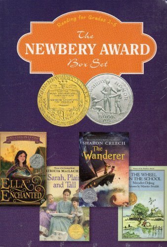 Stock image for The Newbery Award Box Set - Reading for Grades 2-5. The Wheel on the School; The Wanderer; Sarah Plain and Tall; Ella Enchanted (2004-05-03) for sale by HPB-Diamond