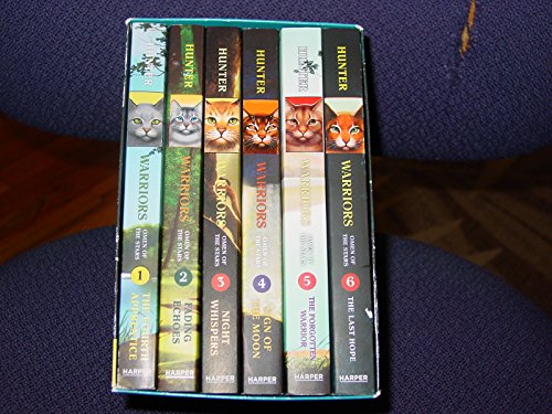 Stock image for Warrior Cats Series 4: Omen of the Stars 6 Books Box Set Collection By Erin (The Fourth Apprentice, Fading Echoes, Night Whispers, Sign of the Moon, . Volumes 1 to 6 (Warriors Omen of the Stars) for sale by WorldofBooks