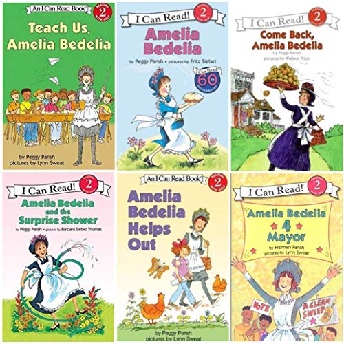 Stock image for I Can Read Amelia Bedelia 50th Birthday 6 Pack Set, Level 2 (Amelia Bedelia, Amelia Bedelia Helps Out, Amelia Bedelia for Mayor, Come Back Amelia Bedelia, Amelia Bedelia and the Surprise Shower, Teach Us Amelia Bedelia) [Paperback] Peggy Parish for sale by Lakeside Books