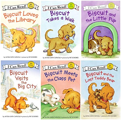 Stock image for I Can Read : Biscuit and the Lost Teddy Bear, Biscuit Loves the Library, Biscuit Visits the Big City, Biscuit Meets the Class Pet, Biscuit and the Little Pup, Biscuit Takes a Walk - 6 Book Set [Paperback] Alyssa Satin Capucilli and None for sale by Lakeside Books