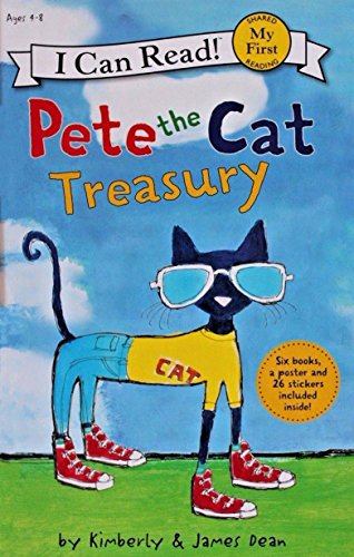 Beispielbild fr Pete The Cat Treasury (6 books + 26 stickers + poster) zum Verkauf von Better World Books