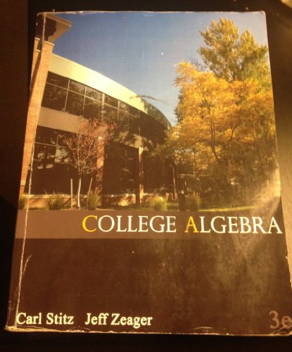 Beispielbild fr College Algebra zum Verkauf von BookHolders