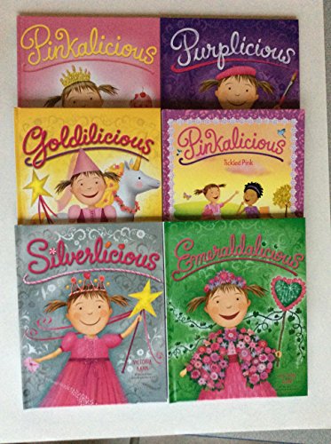 Stock image for Victoria Kann Pinkalicious Six Book Hardcover Boxed Set (with poster) [Pinkalicious, Purplicious, Goldilicious, Silverlicious, Pinkalicious Tickled Pink, Emeraldicious] by Victoria Kann (2015-05-03) for sale by Goodwill Books
