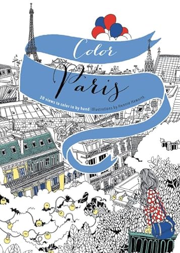 Stock image for Color Paris: 20 Views to Color in by Hand for sale by HPB-Movies