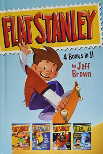 Stock image for Flat Stanley 4 Books In 1! : Flat Stanley, His Original Adventure; Stanley, Flat Again!; Stanley in Space; Stanley and the Magic Lamp for sale by Better World Books