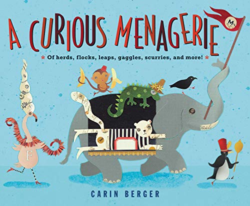 Beispielbild fr A Curious Menagerie: Of Herds, Flocks, Leaps, Gaggles, Scurries, and More! zum Verkauf von Wonder Book