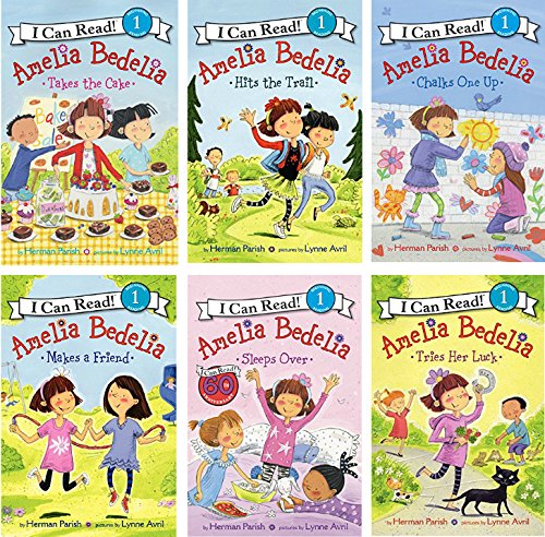 Stock image for I Can Read Amelia Bedelia Six Book Set : Amelia Bedelia Takes the Cake, Makes A Friend, Hits the Trail, Tries Her Luck, Chalks One Up, Sleeps Over for sale by Goodwill of Colorado