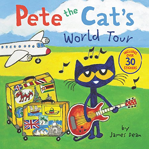 Beispielbild fr Pete the Cat's World Tour: Includes Over 30 Stickers! zum Verkauf von Wonder Book