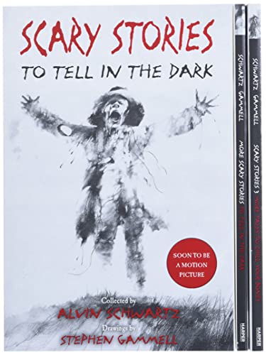 Stock image for Scary Stories Paperback Box Set: The Complete 3-Book Collection with Classic Art by Stephen Gammell for sale by Book Deals