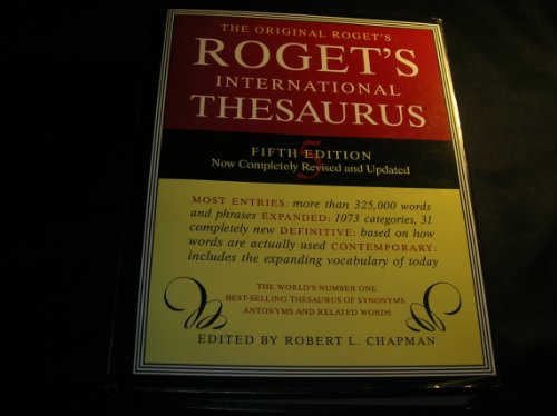 Roget International Thesaurus Index 5E (9780062700148) by Chapman, Robert L.