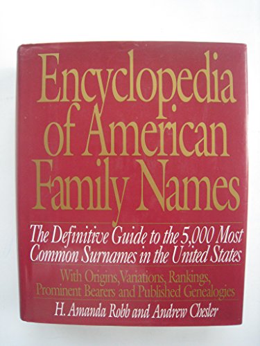 9780062700759: Encyclopedia of American Family Names