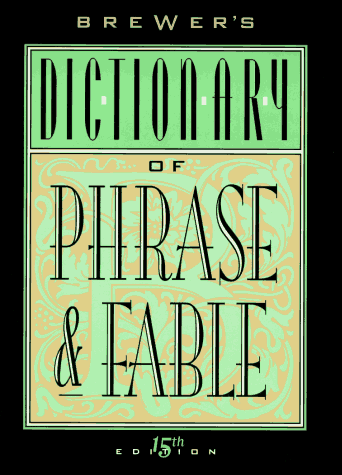 9780062701336: Brewer's Dictionary of Phrase & Fable