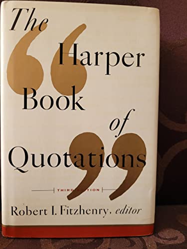 9780062715661: The Harper Book of Quotations