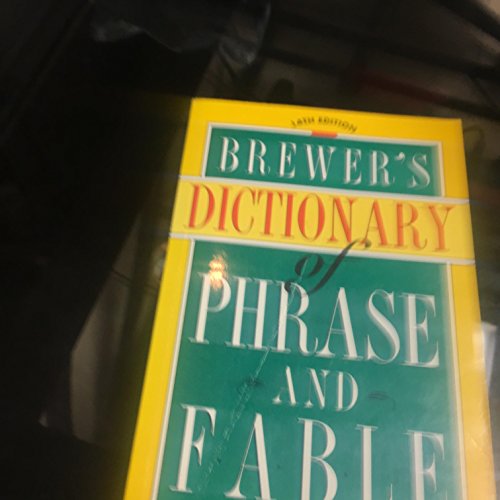 9780062720221: Title: Brewers Dictionary of Phrase and Fable