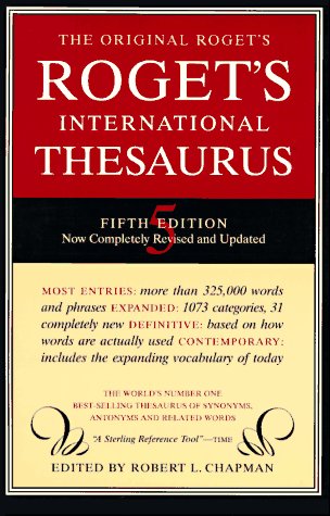 Beispielbild fr Roget International Thesaurus zum Verkauf von Better World Books