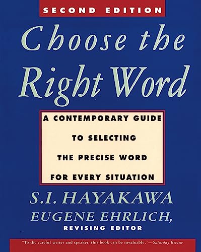Beispielbild fr Choose the Right Word : Second Edition zum Verkauf von Better World Books
