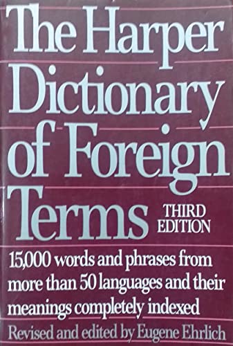 Imagen de archivo de Harper Dictionary of Foreign Terms a la venta por Booketeria Inc.