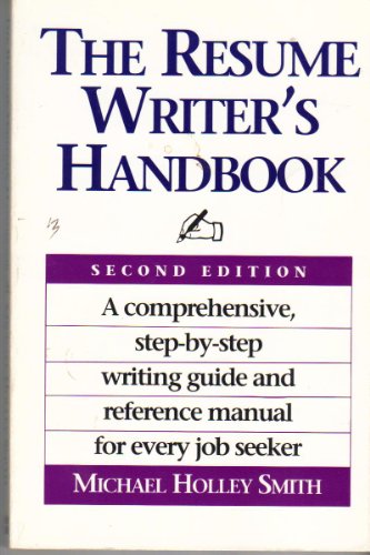 Beispielbild fr Resume Writer's Handbook zum Verkauf von Wonder Book