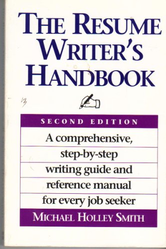 Imagen de archivo de Resume Writer's Handbook a la venta por Wonder Book