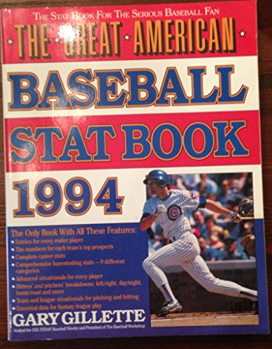 Beispielbild fr The Great American Baseball Stat Book, 1994 zum Verkauf von Better World Books