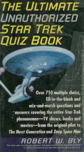 Stock image for The Ultimate Star Trek Quiz Book for sale by SecondSale