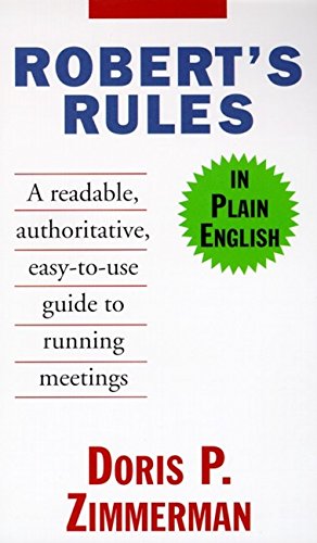 Beispielbild fr Robert's Rules in Plain English zum Verkauf von Gulf Coast Books