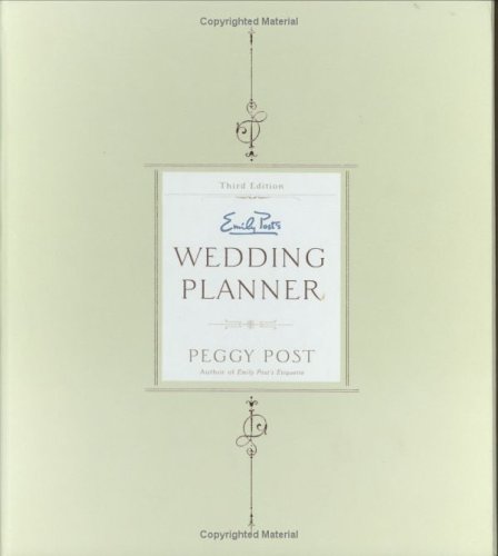 Stock image for Emily Post's Wedding Planner for sale by Wonder Book