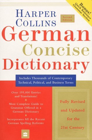 Beispielbild fr Collins German Concise Dictionary, 2e (HarperCollins Concise Dictionaries) (English and German Edition) zum Verkauf von Wonder Book