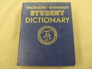 Thorndike-Barnhart Student Dictionary (9780062750112) by E.L. Thorndike