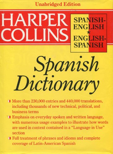 Imagen de archivo de HarperCollins Spanish Dictionary a la venta por ThriftBooks-Dallas