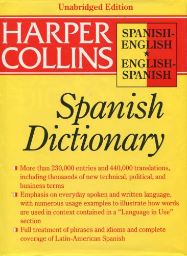 Harpercollins Unabridged Spanish Index