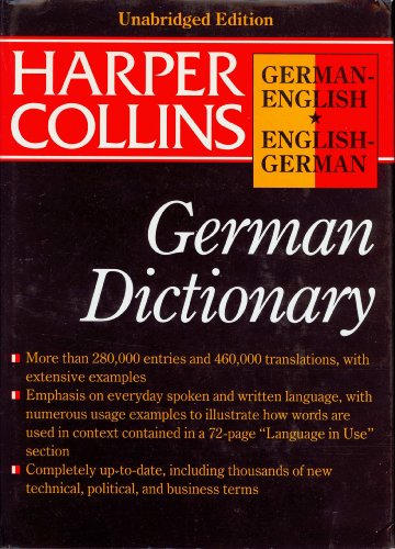 Beispielbild fr Collins German-English, English-German Dictionary zum Verkauf von Better World Books