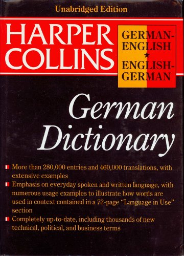 Imagen de archivo de Collins German-English, English-German Dictionary a la venta por Better World Books