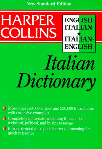 Harper Collins Italian College Dictionary (9780062755179) by Bacchelli, Gabriella