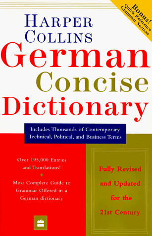 Beispielbild fr Harpercollins German Concise Dictionary zum Verkauf von Better World Books