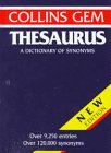 Beispielbild fr Collins Gem Thesaurus zum Verkauf von BooksRun