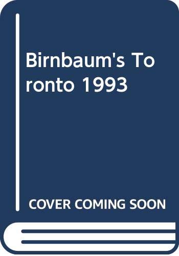 Imagen de archivo de Birnbaum's Toronto 1993 a la venta por Better World Books