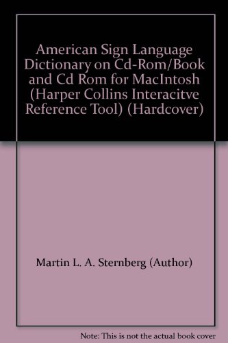 Stock image for American Sign Language Dictionary Book and on Cd-Rom/Book and Cd Rom for MacIntosh. for sale by Black Cat Hill Books