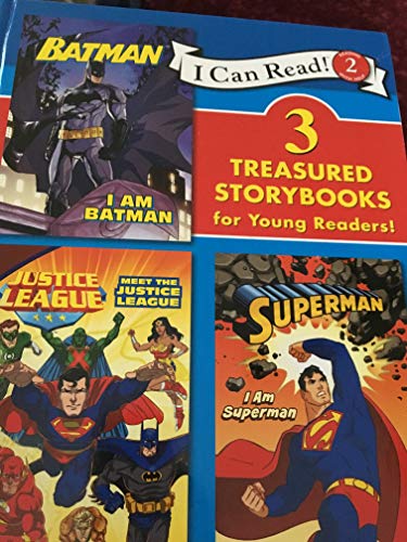 Imagen de archivo de 3 Treasured StoryBooks for Young Readers! - I Am Batman, I Am Superman, Meet The Justice League a la venta por Gulf Coast Books