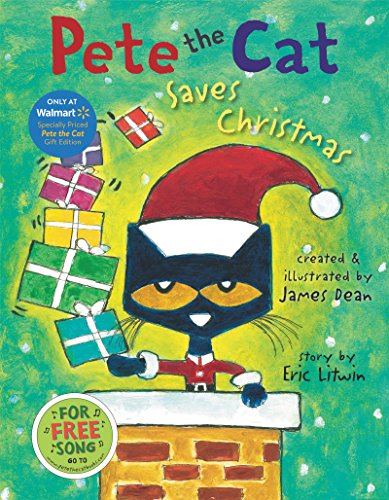 Beispielbild fr Pete the Cat Saves Christmas zum Verkauf von Better World Books