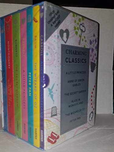 Stock image for Charming Classics 6 Books Collection: Alice In Wonderland, The Wizard of Oz, A Little Princess, The Secret Garden, & Anne of Green Gables, (Includes one Bracelet with four Charms) for sale by Housing Works Online Bookstore