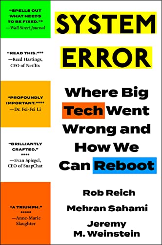 Stock image for System Error: Where Big Tech Went Wrong and How We Can Reboot for sale by HPB-Diamond