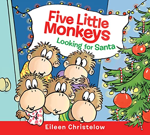 Stock image for Five Little Monkeys Looking for Santa Board Book for sale by SecondSale