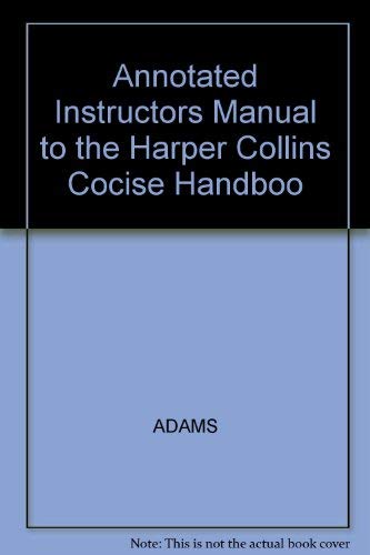 9780063602151: The HarperCollins Concise Handbook for Writers