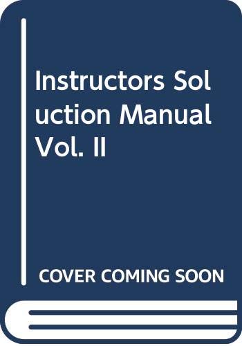 9780063639560: Instructors Soluction Manual Vol. II