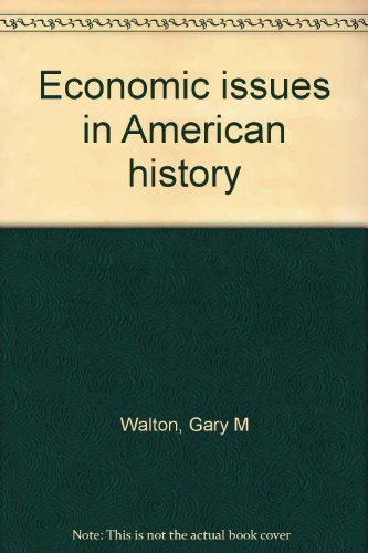 Beispielbild fr Economic Issues in American History zum Verkauf von BookDepart