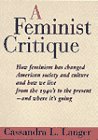 Stock image for A Feminist Critique for sale by Redux Books