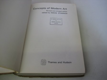 Imagen de archivo de CONCEPTS OF MODERN ART, REVISED EDITION (ICON EDITIONS) a la venta por Wonder Book